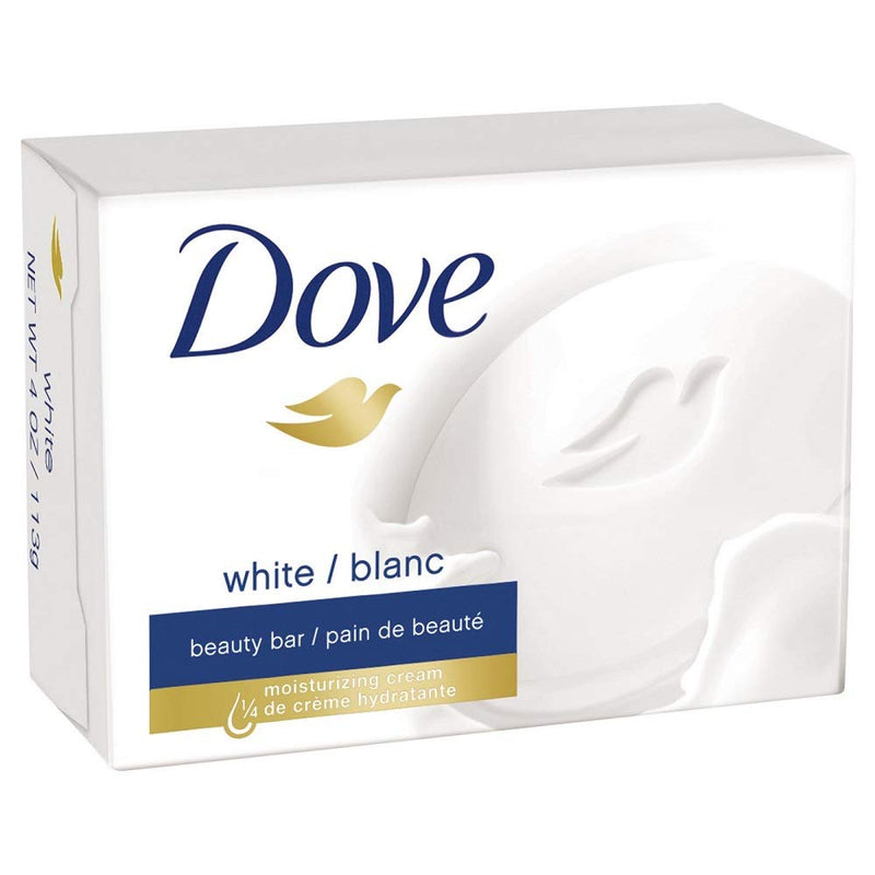 Dove White Travel Size Bar Soap With Moisturizing Cream 2.6 oz (Pack of 2)