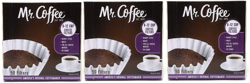 Mr. Coffee 8-12 cup Coffee Filters 50 pack ( 3 count - 150 total filters )