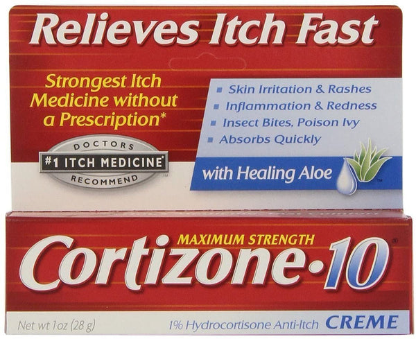 Cortizone 10 Maximum Strength Anti-Itch Creme , 1 Oz