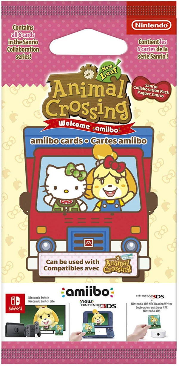 Animal Crossing : New Leaf - Welcome Pack Sanrio - comes with 6 cards