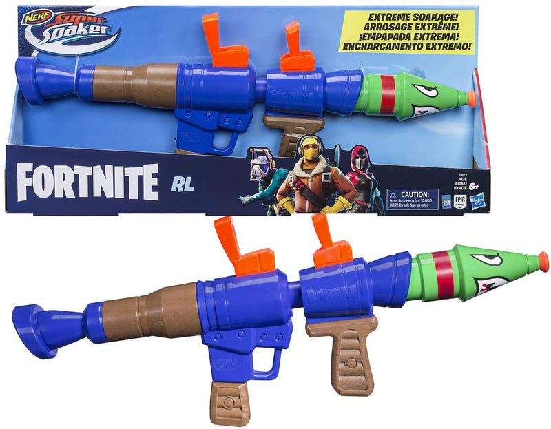 Fortnite RL Nerf Super Soaker Water Blaster Toy 6.7 Fluid Ounce Capacity