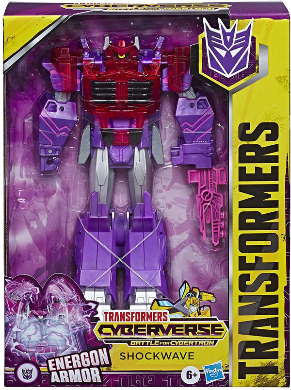 Transformers Toys Cyberverse Ultimate Class Shockwave Action Figure - Combines with Energon Armor to Power Up