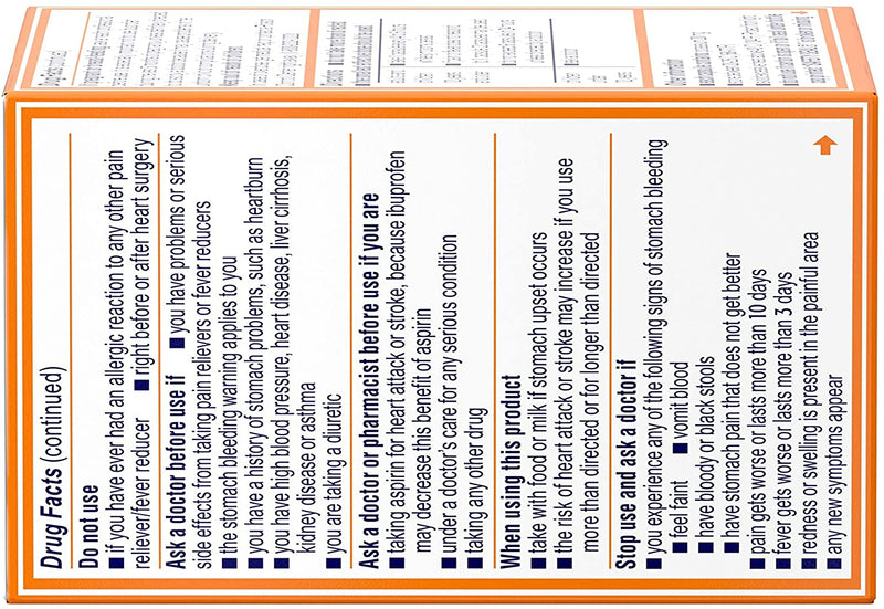 Motrin IB Liquid Gels, Ibuprofen 200mg, Fever, Muscle Aches, Headache & Back Pain Relief, 20 ct.