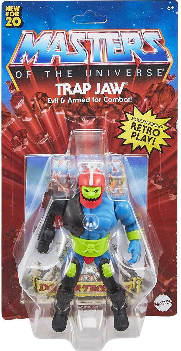 Masters of the Universe Origins Trap Jaw 5.5-in Action Figure, Battle Figure for Storytelling