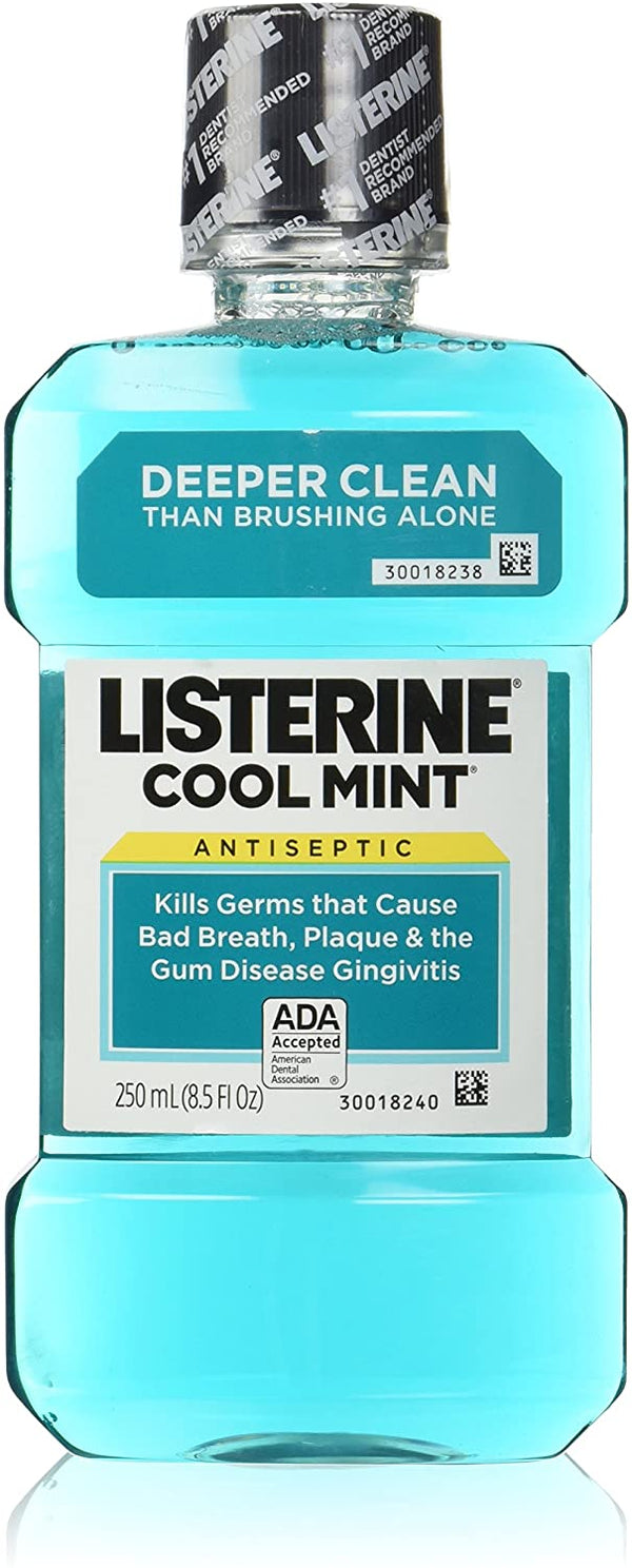 Listerine Antiseptic Mouthwash Coolmint, COOLMINT 8.5oz 250m