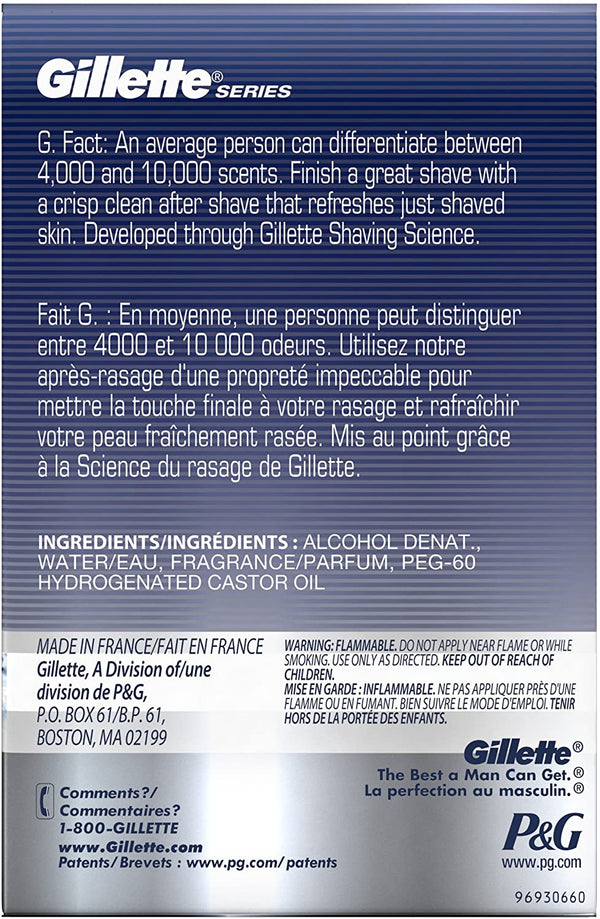 Gillette Series Cool Wave After Shave, 3.3 fl oz, 100 ml