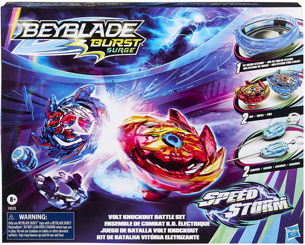 BEYBLADE Burst Surge Speedstorm Volt Knockout Battle Set – Complete Battle Game Set with Beystadium, 2 Battling Top Toys and 2 Launchers