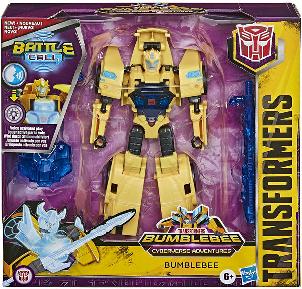 Transformers Bumblebee Cyberverse Adventures Battle Call Trooper Class Bumblebee, Voice Activated Energon Power